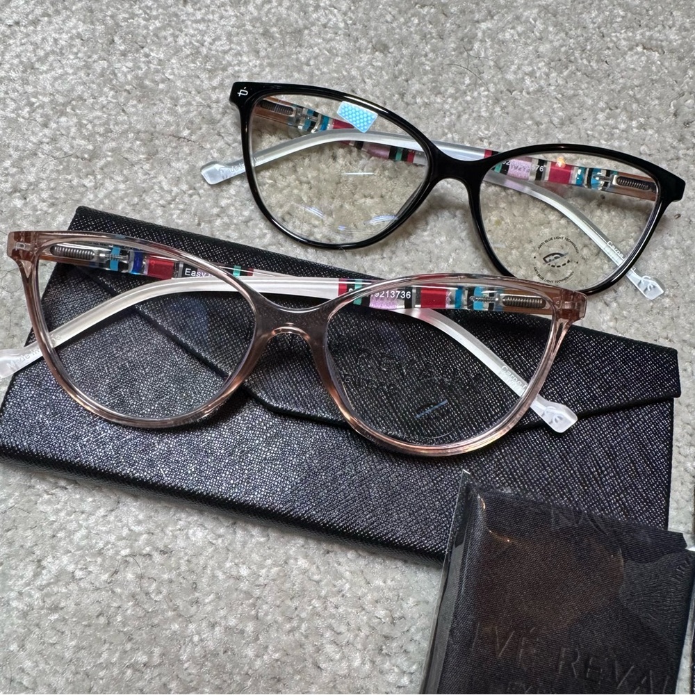 Prive Revaux 2 - Pairs Easy Breezy Striped Blue Light Readers Strength +0.00